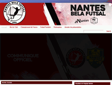 Tablet Screenshot of nantesbelafutsal.com